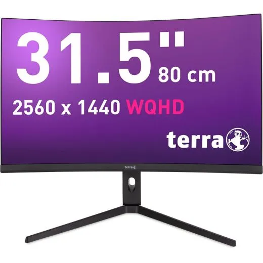 TERRA LCD/LED 3285W HA black CURVED USB-C/HDMI/DP (3030245)